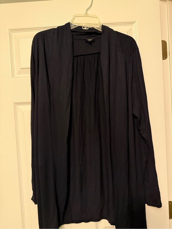 Talbots Sweaters - Talbots Black Lightweight Open Cardigan